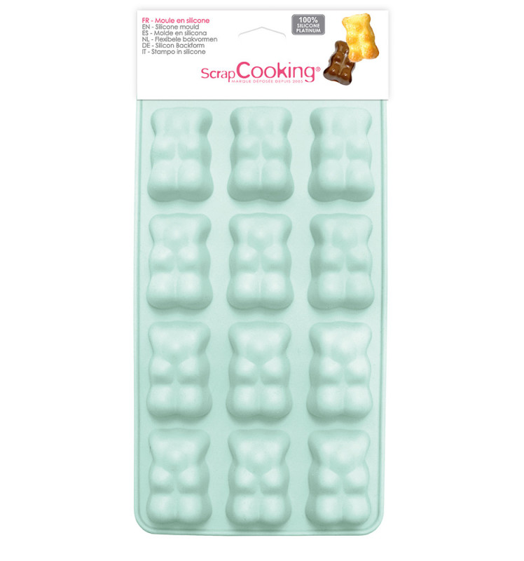 Moule silicone oursons guimauve x 12