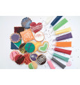 4 stylos goût choco rouge, blanc, vert, choco