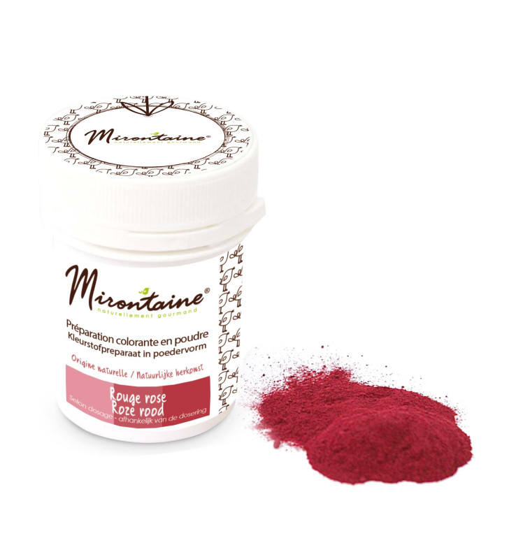 Préparation colorante - origine naturelle bio rouge/rosé 10g - Mirontaine