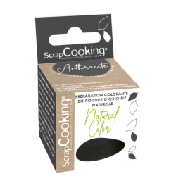 Colorant alimentaire en poudre d'origine naturelle noir réf.4203