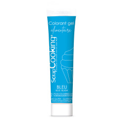 Colorant gel alimentaire bleu 20 gr - ScrapCooking