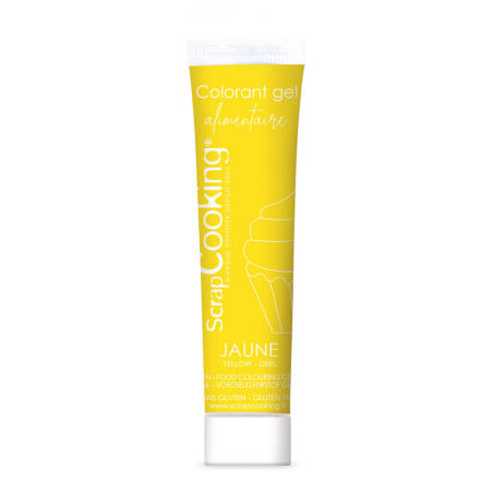 Colorant gel alimentaire jaune 20 gr
