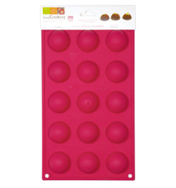 Moule silicone 15 demi-sphères réf.3113