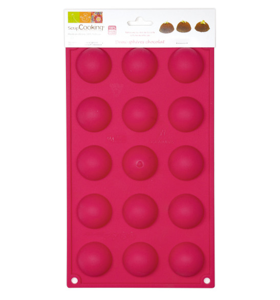 Moule silicone 24 demi-sphères Moule silicone 24 demi-sphères