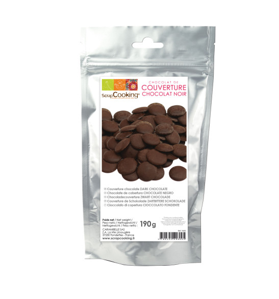 Palets de chocolat noir 190 gr Palets de chocolat noir 190 gr