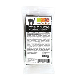 Pâte à sucre noir 100g