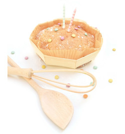 Moule à cake bois 21cm x2 + caissettes de cuisson - Mirontaine - MaSpatule