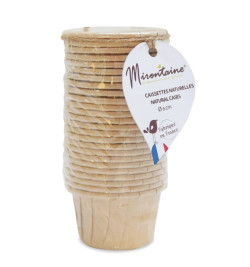 25 caissettes de cuisson en papier - Moule Mirontaine