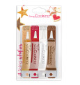 4 icings pens gold, choco, white, red 4X20g