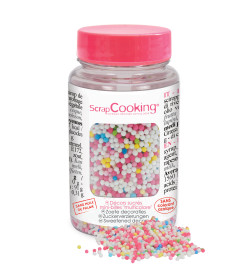 Pot de décors sucrés mini-billes multicolores réf.7412