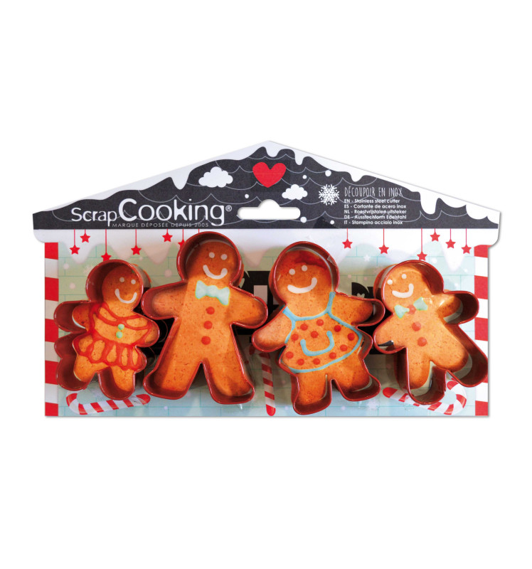 4 Gingerbread Man cookie cutters