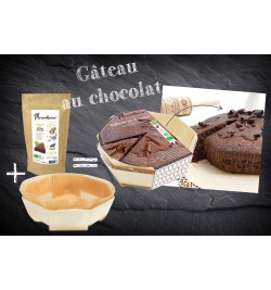 Gâteau chocolat 1 préparation + 1 moule bois réf.807