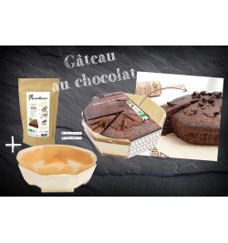 Gâteau chocolat 1 préparation + 1 moule bois réf.807