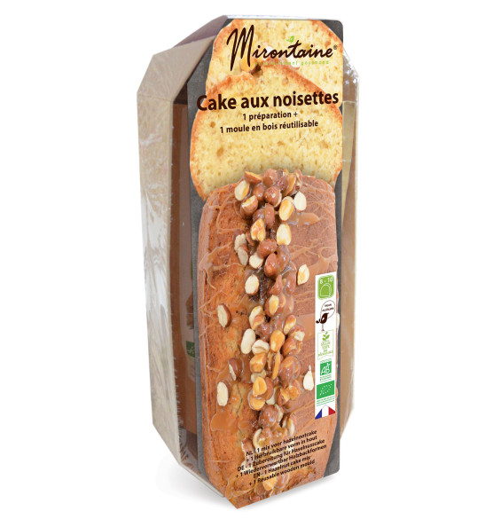 Cake noisette 1 préparation + 1 moule bois Cake noisette 1 préparation + 1 moule bois