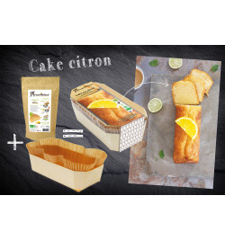 Cake citron 1 préparation + 1 moule bois réf.809