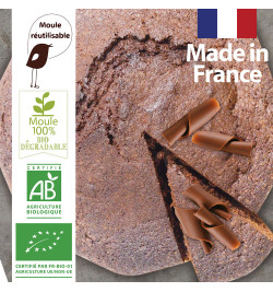 Gâteau chocolat 1 préparation + 1 moule bois réf.807